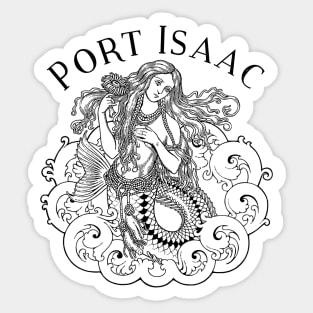 Port Isaac Cornwall Mermaid Sticker